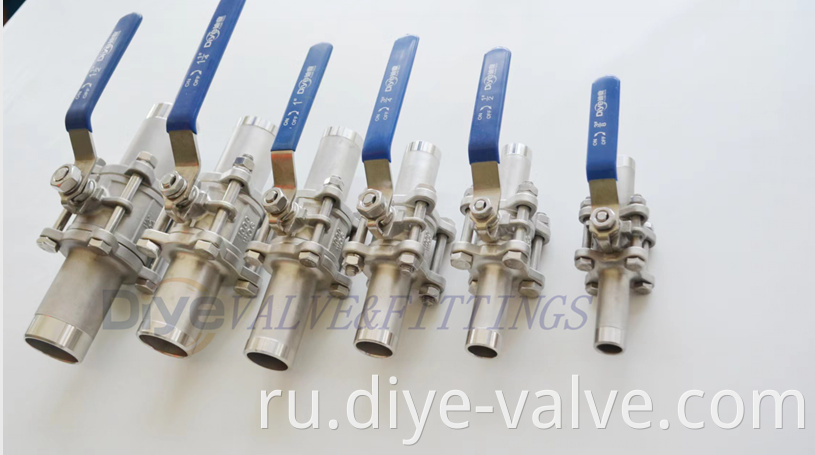 3PC Long Weld Ball Valve